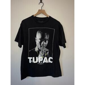 Tupac Shirt 2Pac Shakur Black Rap Rapper Tee Music 2000s L Large